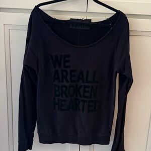 Freecity Black Sweatshirt with Graphic Text